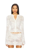 With Jean Belinda Top In White