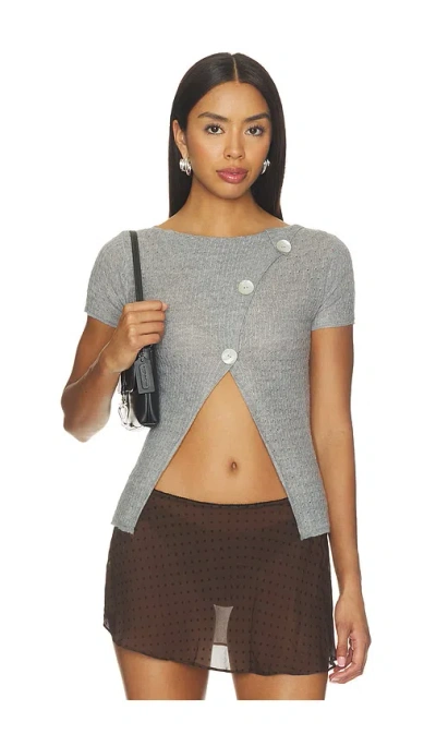 With Jean Cairo Top In Grey