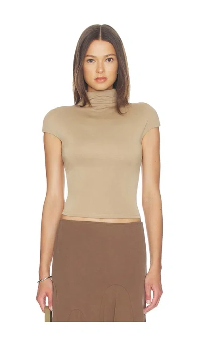 With Jean Cleo Top In Brown