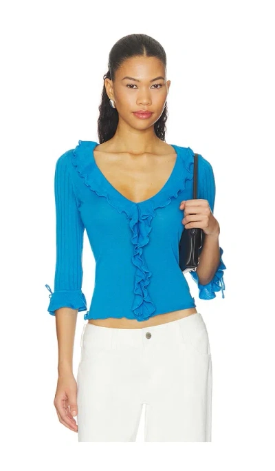 With Jean Emily Top In Blue