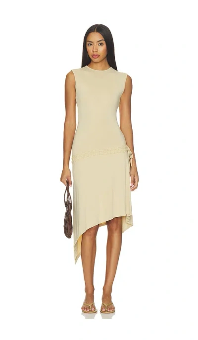 With Jean Evie Dress In Neutral