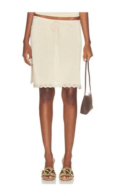 With Jean Isla Skirt In Beige