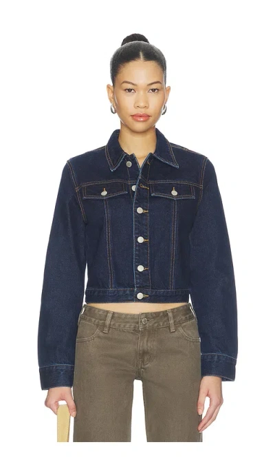 With Jean Jasper Jacket In 인디고 블루