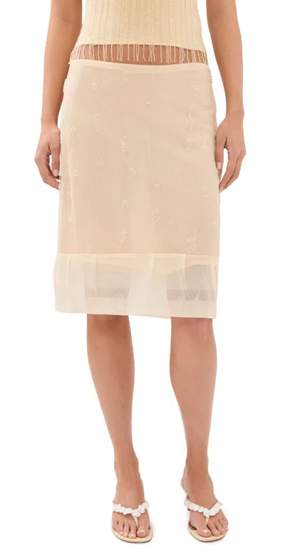 With Jean Kayla Skirt Champagne In Neutral