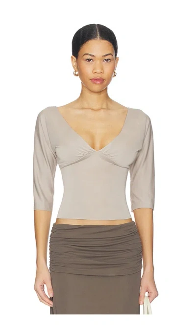 With Jean Lana Top In Gray