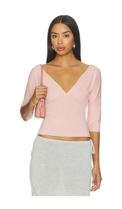 With Jean Lana Top In Pink