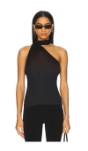 With Jean Larissa Top In Black