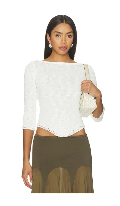 With Jean Lili Top In White
