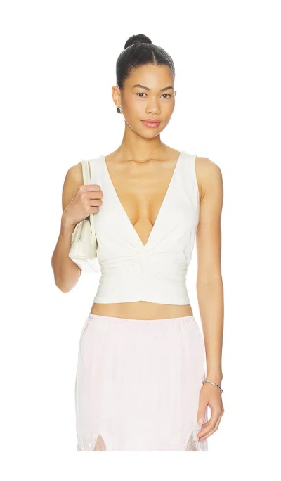 With Jean Piper Top In White