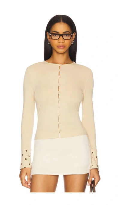 With Jean Pippa Top In Sand