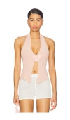 With Jean Rose Top