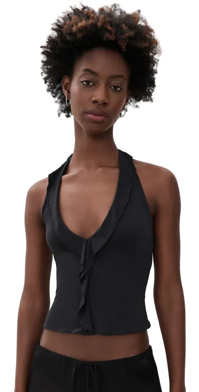 With Jean Ruby Top Black