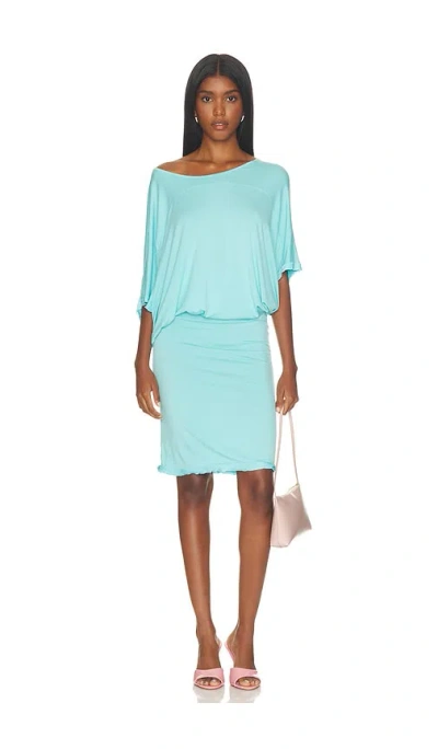 With Jean Vinnie Dress In Aqua