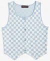 With Jules Big Girl Checkered Vest Top In Baby Bl,wt Check