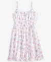 With Jules Big Girl Flouncey Romper In Spring Bab