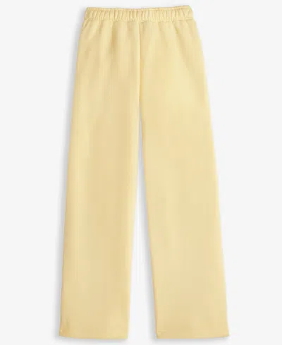 With Jules Big Girl Wide Leg Sweatpant In Lemon Sorb