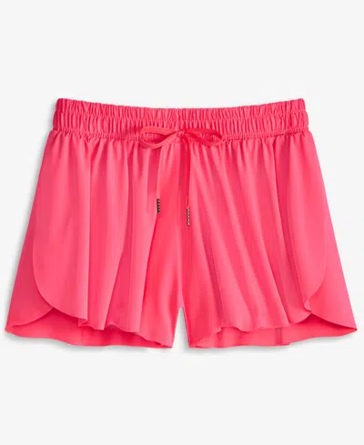 With Jules Big Girls Butterfly Athletic Shorts In Hot Pink