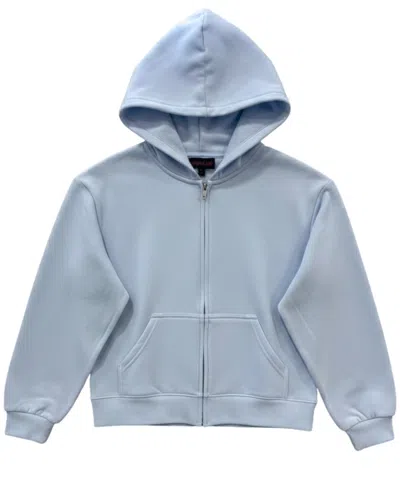 With Jules Kids' Girls' 4-16 Bow Graphic Kangaroo Pocket Zip Hood In Multi