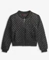 With Jules Girls 7-16 Quilted Bomber Jacket In Black