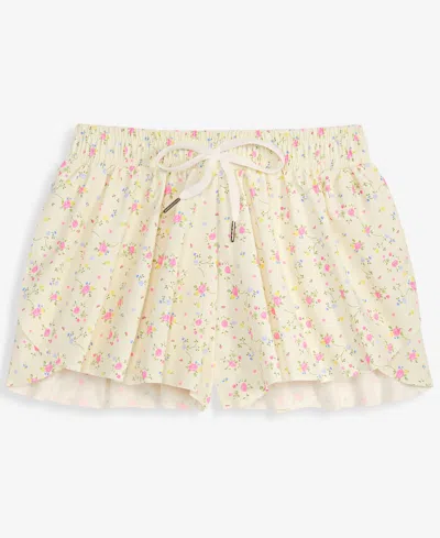 With Jules Kids' Girls' 7-16 Solid Butterfly Athletic Shorts In Lt,pas Yel