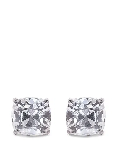 With Love Lab-grown Diamond Old Mine Earrings In Silver
