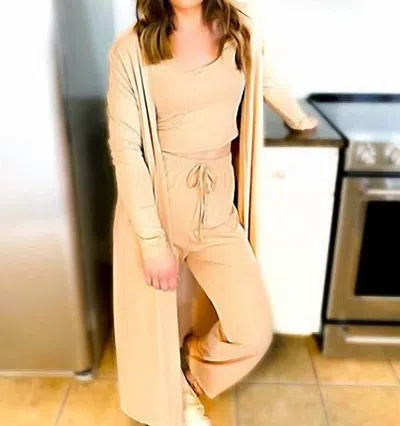 With Love Linden Lounge Set In Chai In Neutral