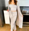 With Love Linden Lounge Set In Silver