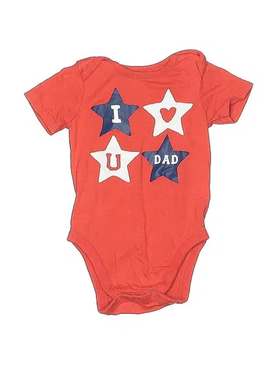 Pre-owned With Love Babies' ... Short Sleeve Onesie In Red