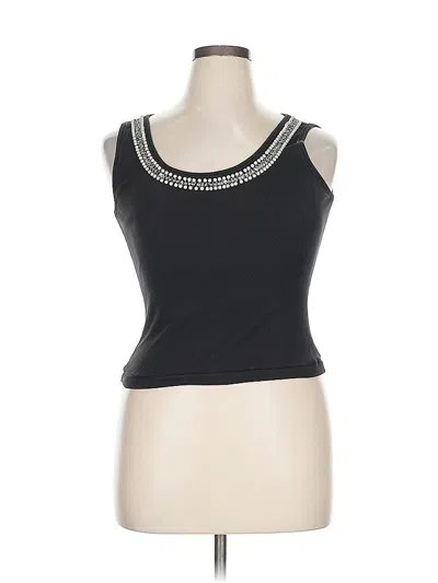 Pre-owned With Love ... Sleeveless Top Black Scoop Neck Tops