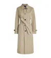 With Nothing Underneath Cotton Chatsworth Trench Coat In Gold