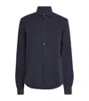 With Nothing Underneath Cotton-wool The Classic Shirt In Navy