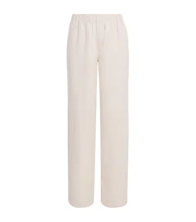 With Nothing Underneath Hemp The Palazzo Trousers In Neutral