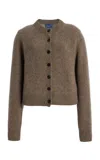 With Nothing Underneath Jura Wool Cardigan In Brown