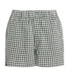 With Nothing Underneath Linen The Boxer Shorts In Green