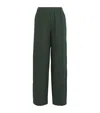 With Nothing Underneath Linen The Palazzo Trousers In Green