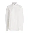 With Nothing Underneath Organic Cotton Dress Shirt In White