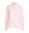 With Nothing Underneath Organic Cotton The Classic Oxford Shirt In Pink