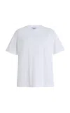 With Nothing Underneath Soho Cotton Jersey T-shirt In White
