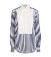 With Nothing Underneath Stripe The Dress Shirt In Navy