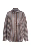 With Nothing Underneath The Weekend Striped Shirt
