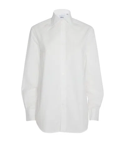 With Nothing Underneath Wnu The Boyfriend Poplin In White