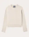 With Nothing Underneath Women's Devon Knit Wool Crewneck Sweater In Neutral
