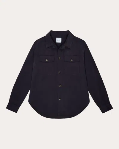 With Nothing Underneath Women's Stow Brushed Twill Overshirt In Black