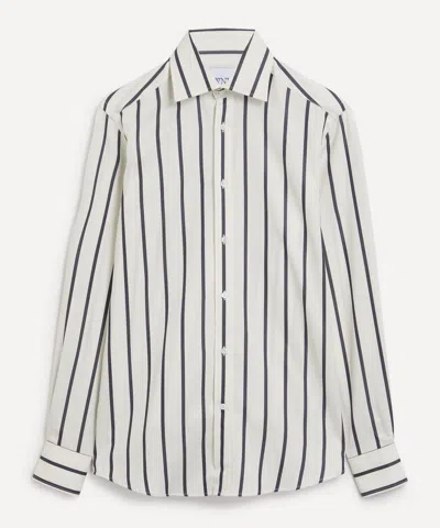 With Nothing Underneath Women's The Boyfriend Charcoal Stripe Tencel Shirt