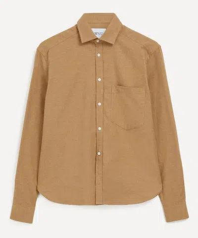 With Nothing Underneath Women's The Boyfriend Fine Brushed Cotton And Cashmere Shirt