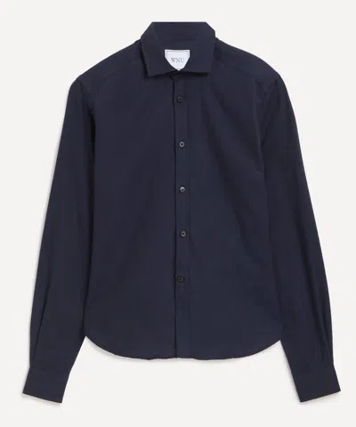 With Nothing Underneath Women's The Classic Brushed Navy Shirt