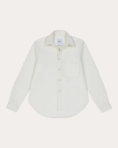 With Nothing Underneath Women's The Classic Denim Shirt In White