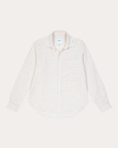 With Nothing Underneath Women's The Classic Linen Shirt In White