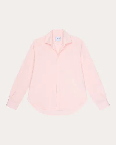 With Nothing Underneath Women's The Classic Oxford Cotton Button-up Shirt In Pink
