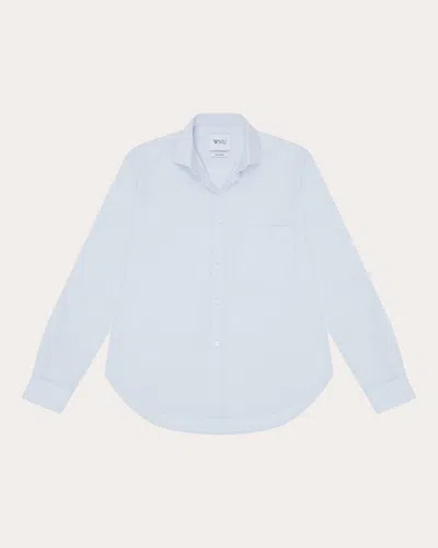 With Nothing Underneath Women's The Classic Poplin Shirt In Blue